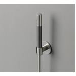 Hotbath Cobber M443 douchette à main barre avec support mural et flexible de douche 150cm nickel brossé SW74236