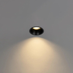 QAZQA Dept inbouwspot - 10.5x10.5x10.4cm - dimbaar - IP44 - mat zwart SW1187255