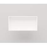 Crosstone by Arcqua Solid Alcove niche encastrée 60x30x10cm solid surface blanc mat SW420142