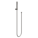 IVY Ensemble de douchette à main - modèle barre - avec support mural réglable - flexible de douche 120cm - modèle barre - métal noir brossé PVD SW1031584