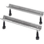 Duravit Diverspotenset - voor bad- en douchebakken per - 2 stuksgroter dan - 100cm in hoogte verstelbaar - 12 - glans grijs (zilver) 0313475