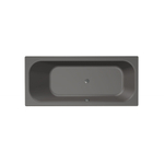 Xenz Aruba Ligbad - 170x75x48 - afvoer Midden - acryl - antraciet SW102882