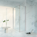 Fortifura Galeria Douchecabine - 60x120x200 - Profiel veiligheidsglas - antikalk - hoogglans chroom SW1444085
