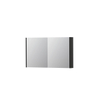 INK SPK1 armoire de toilette – 100 x 60 x 14 cm – 2 portes, portes-miroir double face – Anthracite mat SW493690