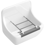 Villeroy & Boch O.novo /omnia pro uitstortgootsteen - met stootrand - zonder emmerrooster - White Alpine (glans wit) 0140415