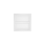 Hotbath &MORE Support de rouleau de papier toilette encastré 16x16x13cm Mat blanc SW1245659