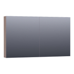 Saniclass Plain Spiegelkast - 120x70x15cm - 2 links/rechtsdraaiende spiegeldeuren - MFC - legno viola SW393064