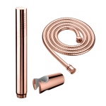 Best design Lyon ensemble de douchette à main avec douchette barre flexible de douche et support de douchette or rose mat SW547776