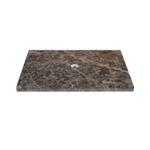 Saniclass Noche Topblad - 60x46cm - zonder kraangaten - 1 sifon-uitsparing - gemeleerd natuursteen - Dark Emperador SW1242382