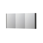INK SPK2 spiegelkast – 160x74x14 cm – 3 deuren, dubbelzijdige spiegeldeuren – Antraciet mat SW440038