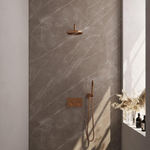 BRAUER Copper Edition inbouw regendoucheset – Ø20 cm hoofddouche – 40 cm gebogen wandarm – staafhanddouche – set 51 SW925599