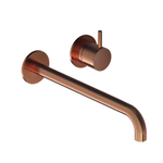 Hotbath Cobber afbouwdeel inbouw wastafelmengkraan en 25 cm uitloop geborsteld koper PVD SW229727