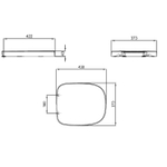 Crosswater Kai toiletzitting met softclose en dunne rand wit SW487305