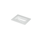 Ink aspekt lavabo 60x1.5x45cm 0 trous pour robinet 1 évier porcelaine blanc brillant SW439666