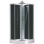 Xellanz Jupiter cabine de douche complète 90x90x225 alu mat verre 5mm SW333862