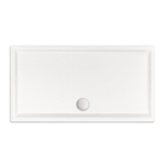 Xenz mariana receveur de douche 100x80x4cm rectangulaire acrylique blanc SW378619