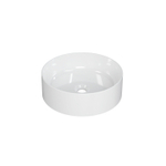 INK Yale vasque à poser - 40x12cm - ronde - porcelaine blanc brillant SW84362