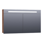BRAUER Promise Armoire de toilette 120x70x15cm éclairage intégré rectangulaire 2 portes pivotantes MFC Forest Cacao SW371683
