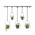 Umbra Triflora support de plantes 138x18x95cm pour 5 plantes Acier Noir SW719971