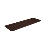 Saniclass Terra Topblad - 140x46x2cm - afgeronde hoeken - kastanje (walnoot) SW1418395