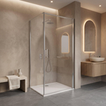 Fortifura Galeria Douchecabine - 80x80x200cm - profiel veiligheidsglas - antikalk - chroom SW1224402