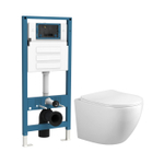 Adema Salina 2.0 Wandcloset - Spoelrandloos - 48.5cm - softclose zitting - met inbouwreservoir - glans wit SW1574300