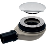 Geberit Setaplano douchebakafvoer - 40mm - met deksel waterslot - 30mm - verchroomd chroom SW108569