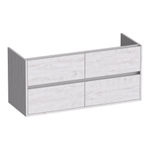 BRAUER Adore wastafelonderkast - 120x46x55cm - 4 softclose lades - greeploos - 2 sifon uitsparingen - Forest Seashell SW1198264