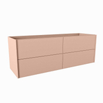 Mondiaz TENCE wastafelonderkast - 140x45x50cm - 4 lades - uitsparing rechts - push to open - softclose - Rosee SW1016381