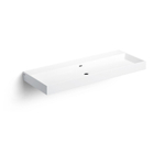 Clou Wash Me lavabo 110x42cm 7 trous de robinet prédécoupés aluite Blanc mat SW9247