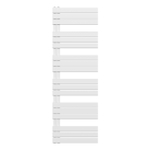 Belrad Handdoekradiator - links - aansluiting/comb - 1800X600mm- Wit SW1152679