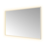 Hotbath &MORE Miroir éclairage LED direct et indirect color changing chauffage de miroir dimmable avec télécommande Laiton brossé PVD SW1246039