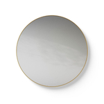 Looox miroir gold line miroir rond 80cm or mat SW405075