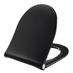 Pressalit Sway D abattant WC avec couvercle softclosing quickrelease noir GA46425