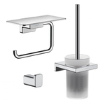 Hansgrohe Addstoris Ensemble accessoires WC - trois pièces - Chrome SW1079985