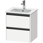 Duravit ketho.2 meuble 51x42x54.9cm pour 1 lavabo en aggloméré blanc mat SW773045