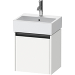 Duravit Ketho.2 Wastafelonderbouwkast - met 1 deur - 43.4x33.8x44cm rechts - met greep antraciet - wit mat SW772319