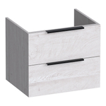 BRAUER Elevate meuble sous-lavabo 60 sans poignées rapportées 2 tiroirs à fermeture en douceur et 1 découpe pour siphon - Forest Seashell SW1200165