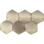 Dune materia mosaics carreau de mosaïque 16.2x28cm icône or hexagone 4mm mat/brillant or SW798685