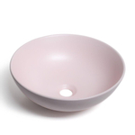 BRAUER Bowl waskom - 40x40cm - rond - keramiek - mat pastel roze SW347806