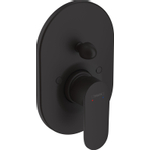 Hansgrohe Vernis Ensemble de cache robinet de baignoire encastré avec levier mat noir SW651529