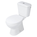 Differnz toiletpot staand - AO uitgang - met reservoir - incl. wc-bril - 72x65.8x36.5cm - glans wit SW471268