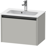 Duravit Ketho.2 Wastafelonderbouwkast - met 1 lade - 61x39x44cm - met greep antraciet - betongrijs mat SW772665