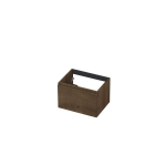 INK Wastafelonderkast - 60x45x40cm - 1 lade - greeploos - met houten keerlijst - MDF - Chocolate SW493463