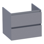 BRAUER Joy wastafelonderkast 60 2 softclose lades - greeploos - 1 sifon uitsparing - mat grijs SW1201136
