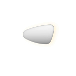 INK SP22 spiegel – organisch – 80x50 cm – linkse uitvoering – Rvs geborsteld SW798411