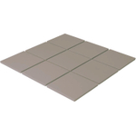 La Mosaic Factory London carreau mosaïque - 30x30cm - carrelage mural et de sol - carré - pleine masse - Porcelaine - mat gris SW1235301