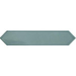Terravito Ulvara wandtegel - 6.5x33.2cm - 8mm - Zeshoek - Groen glans SW359703