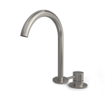 Hotbath BUDDY Wastafelmengkraan - 2 gats - hoog model - Geborsteld nikkel SW1246267