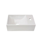 Best Design Wonder lave-mains 29x18x9,5cm 1 trou de robinet à droite céramique blanc SW27970